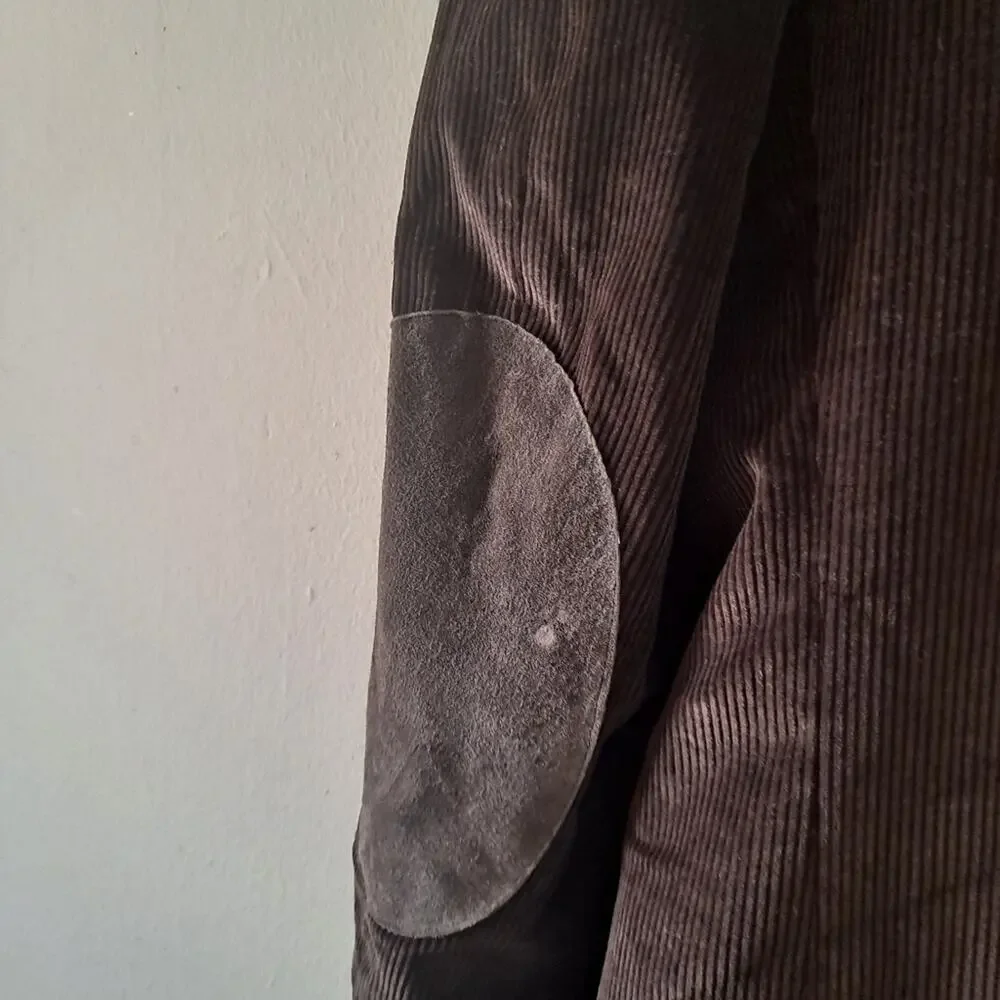 Stafford Brown Corduroy 2-Button Long Sleeve Sports Jacket / Blazer - Size 42S